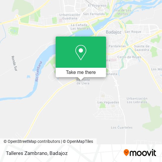 Talleres Zambrano map