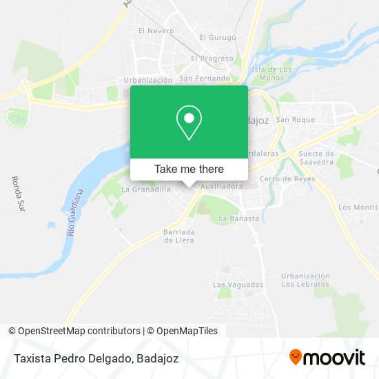 mapa Taxista Pedro Delgado