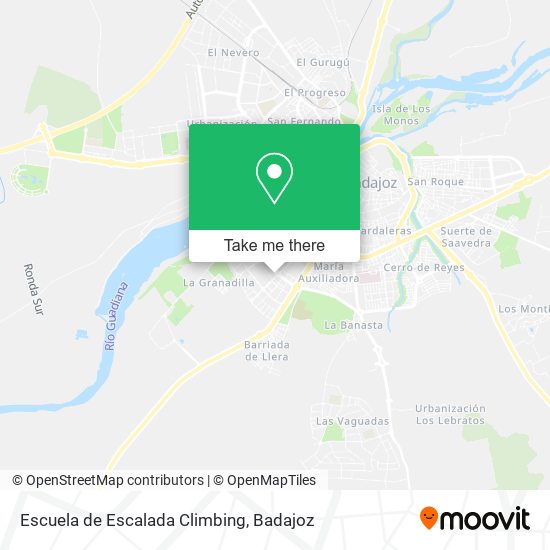 Escuela de Escalada Climbing map