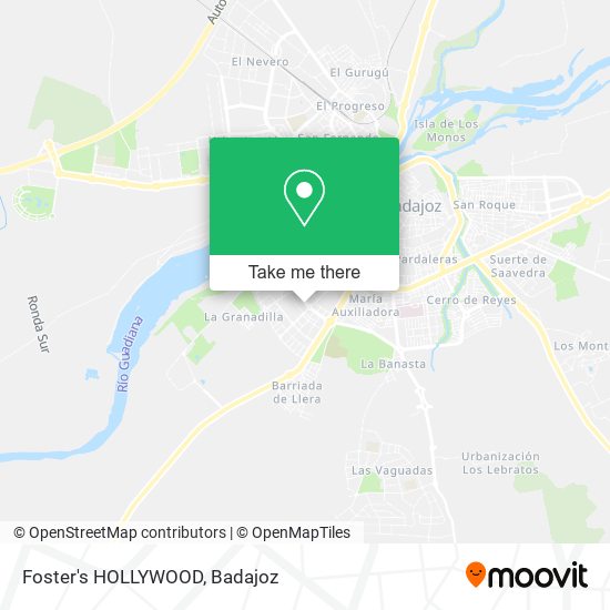 Foster's HOLLYWOOD map