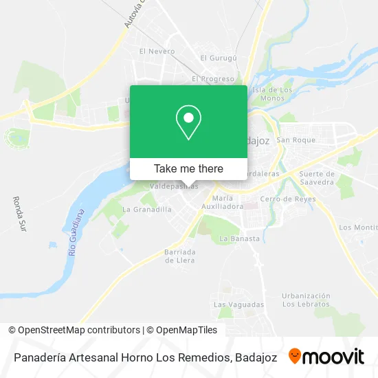 Panadería Artesanal Horno Los Remedios map