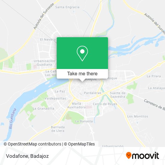 mapa Vodafone