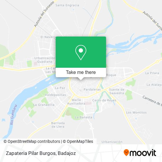 Zapateria Pilar Burgos map