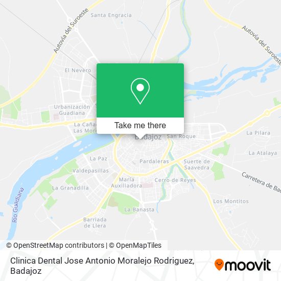 mapa Clinica Dental Jose Antonio Moralejo Rodriguez