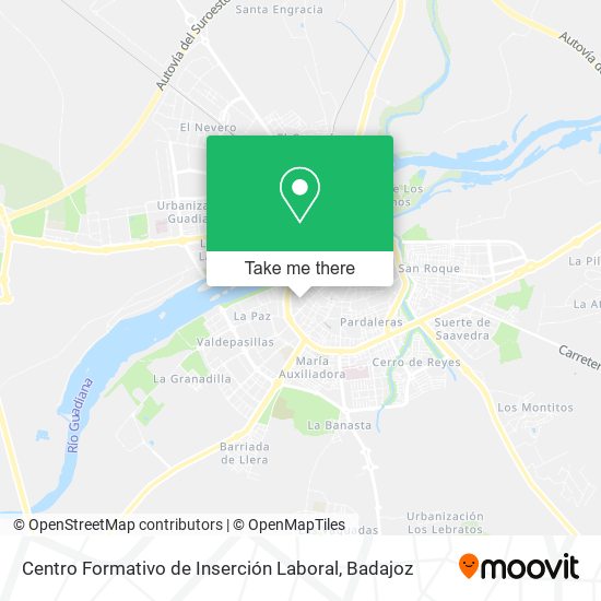 Centro Formativo de Inserción Laboral map
