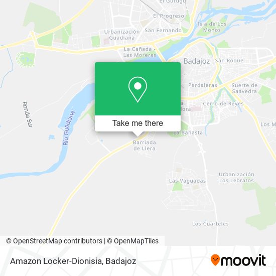 Amazon Locker-Dionisia map