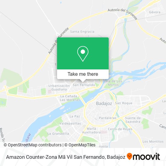 mapa Amazon Counter-Zona Mã Vil San Fernando