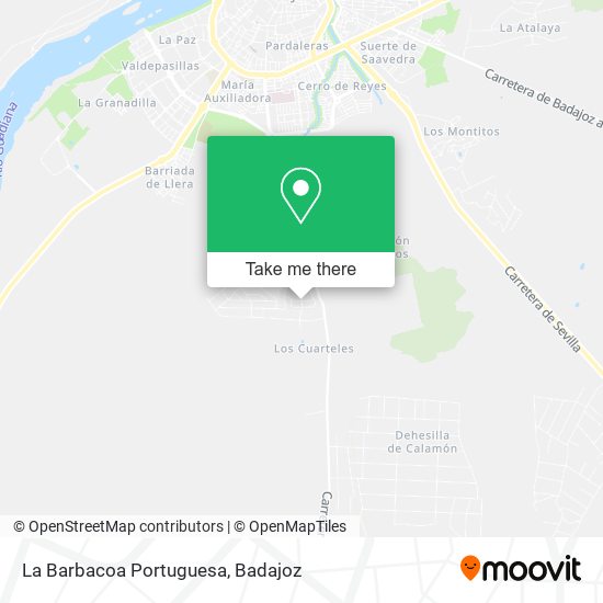 mapa La Barbacoa Portuguesa