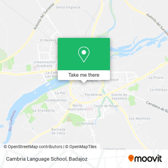 Cambria Language School map