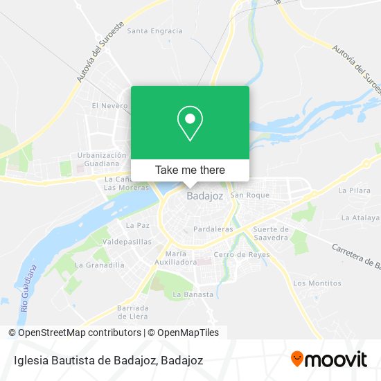 Iglesia Bautista de Badajoz map