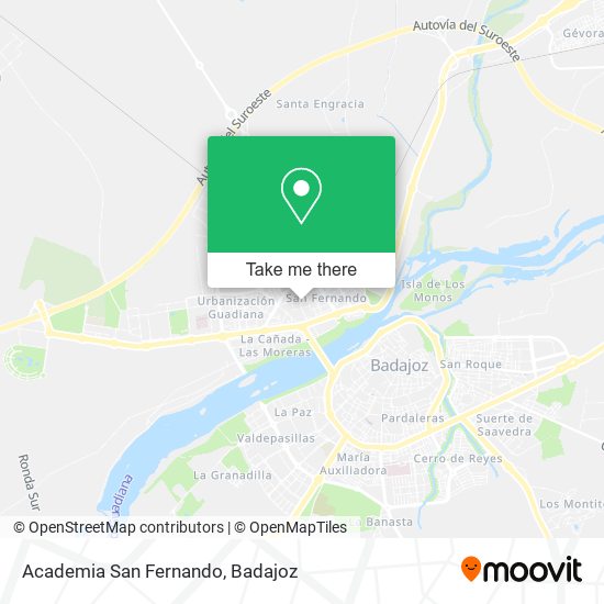 Academia San Fernando map