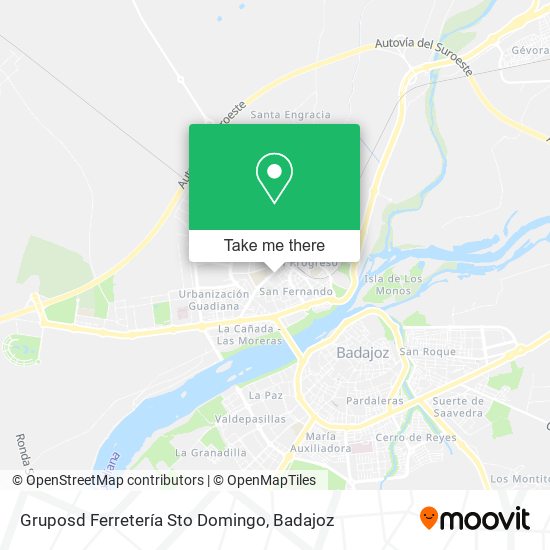 Gruposd Ferretería Sto Domingo map