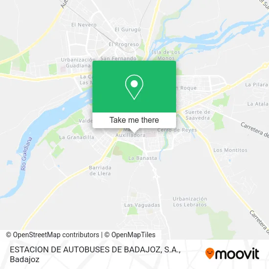 ESTACION DE AUTOBUSES DE BADAJOZ, S.A. map