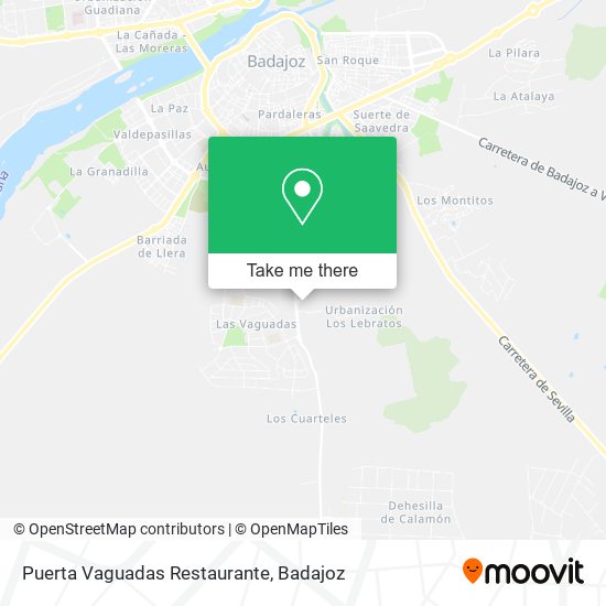 Puerta Vaguadas Restaurante map