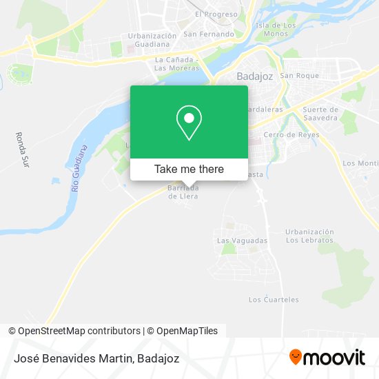 José Benavides Martin map