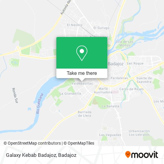 Galaxy Kebab Badajoz map