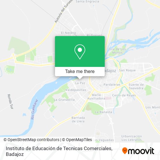 Instituto de Educación de Tecnicas Comerciales map