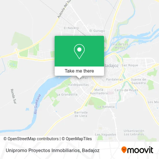Unipromo Proyectos Inmobiliarios map