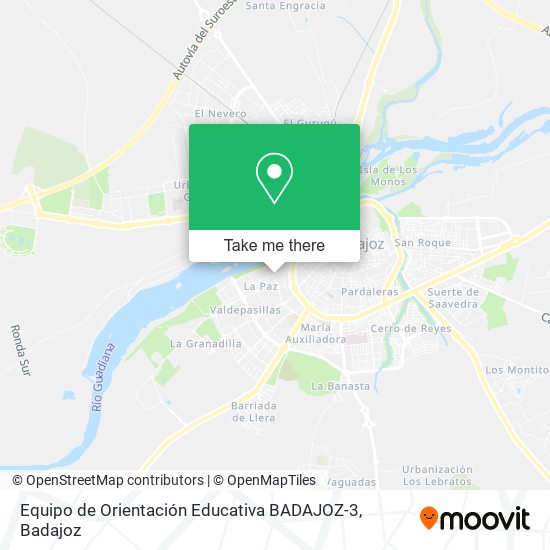 Equipo de Orientación Educativa BADAJOZ-3 map