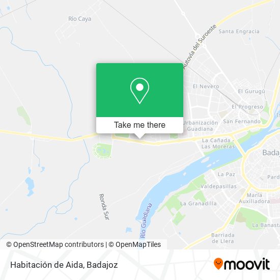 Habitación de Aida map