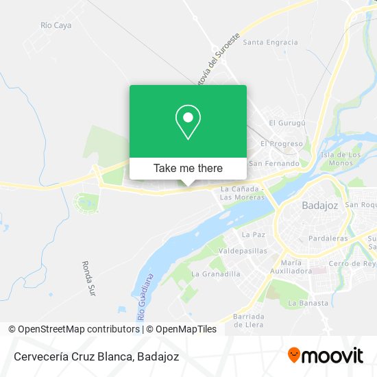 Cervecería Cruz Blanca map