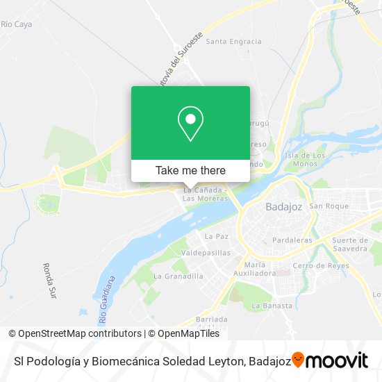 Sl Podología y Biomecánica Soledad Leyton map