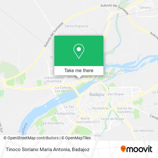 Tinoco Soriano María Antonia map