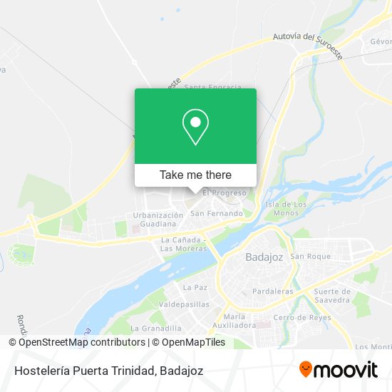 Hostelería Puerta Trinidad map