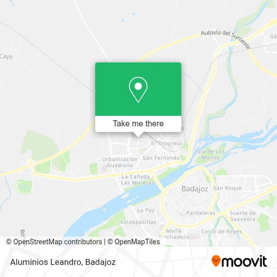 Aluminios Leandro map