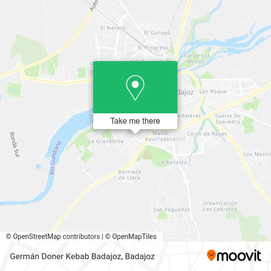 Germán Doner Kebab Badajoz map