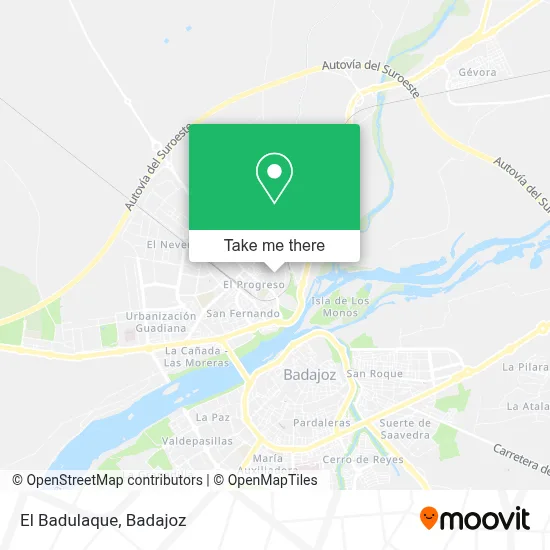 El Badulaque map