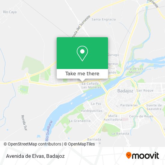 mapa Avenida de Elvas