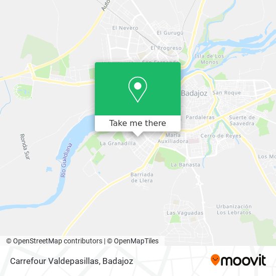 Carrefour Valdepasillas map