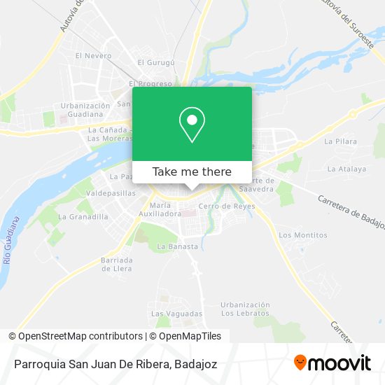 Parroquia San Juan De Ribera map