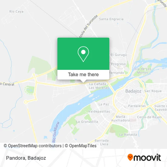 Pandora map