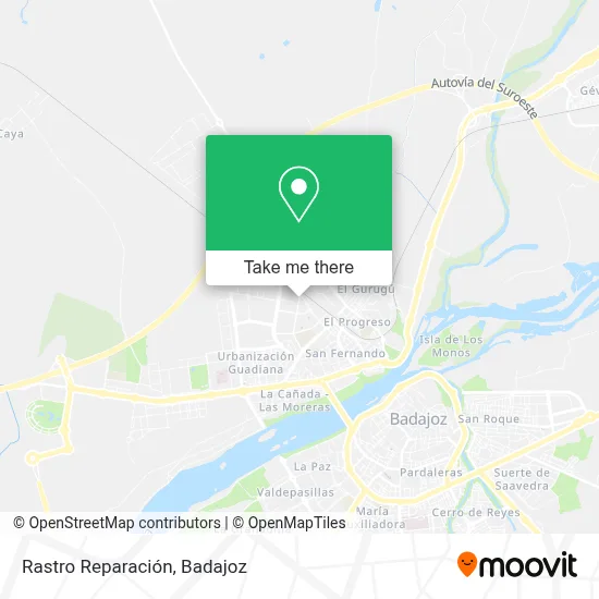 Rastro Reparación map