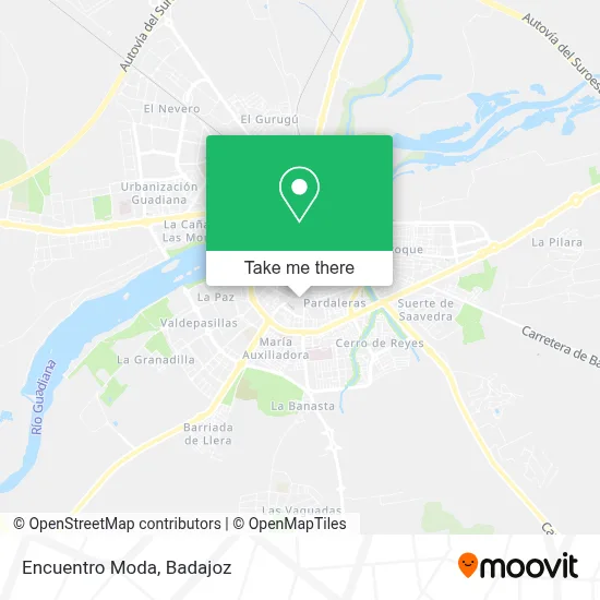 Encuentro Moda map