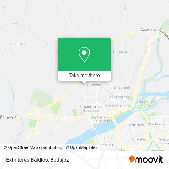 Extintores Baldíos map