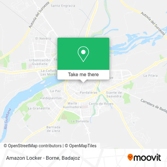 Amazon Locker - Borne map