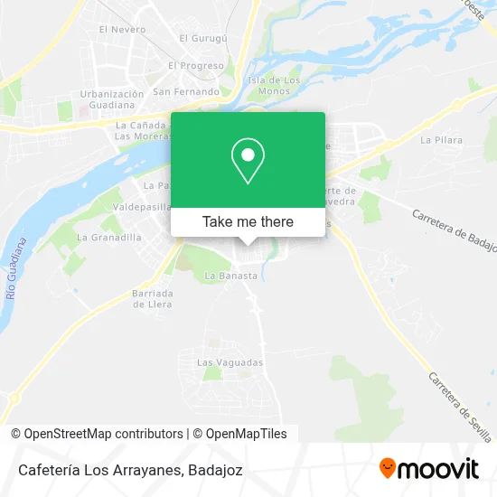 Cafetería Los Arrayanes map