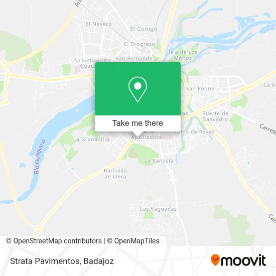Strata Pavimentos map