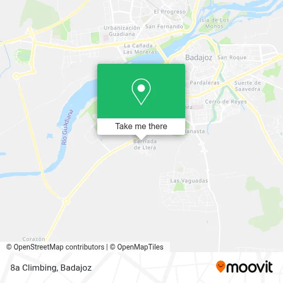 8a Climbing map