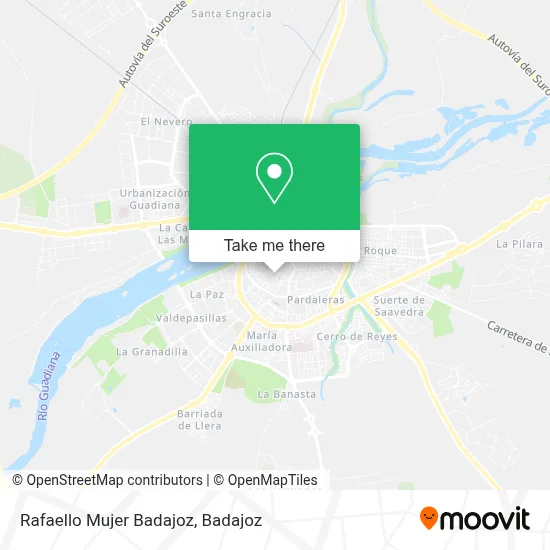 Rafaello Mujer Badajoz map