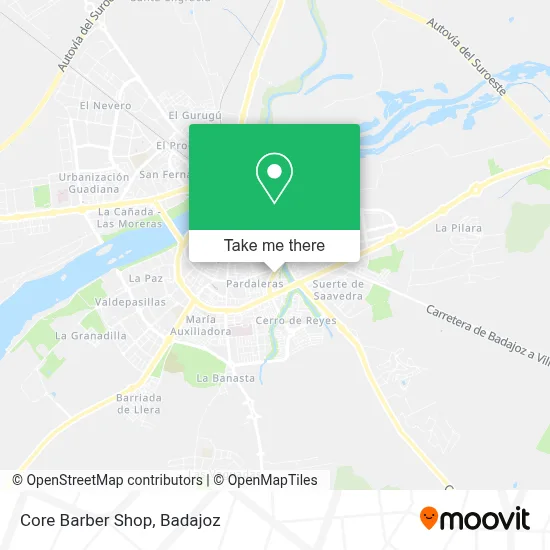 Core Barber Shop map