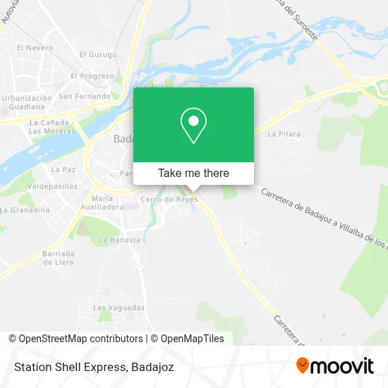 Station Shell Express map