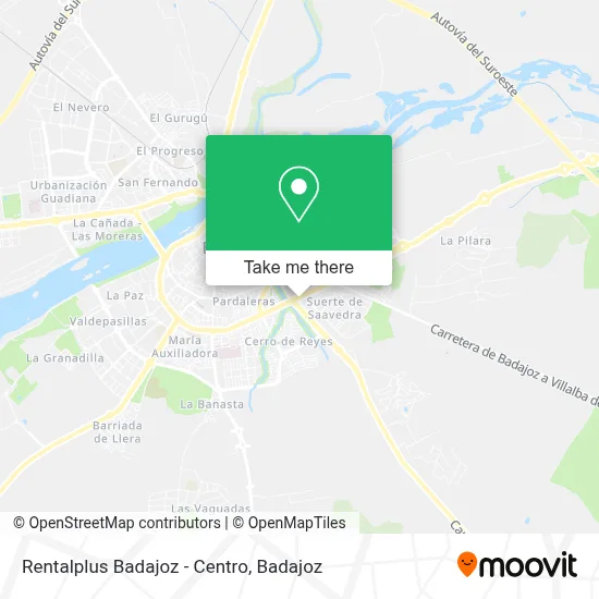 Rentalplus Badajoz - Centro map
