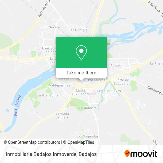 Inmobiliaria Badajoz Inmoverde map