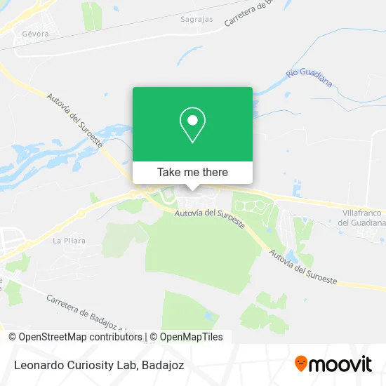 Leonardo Curiosity Lab map