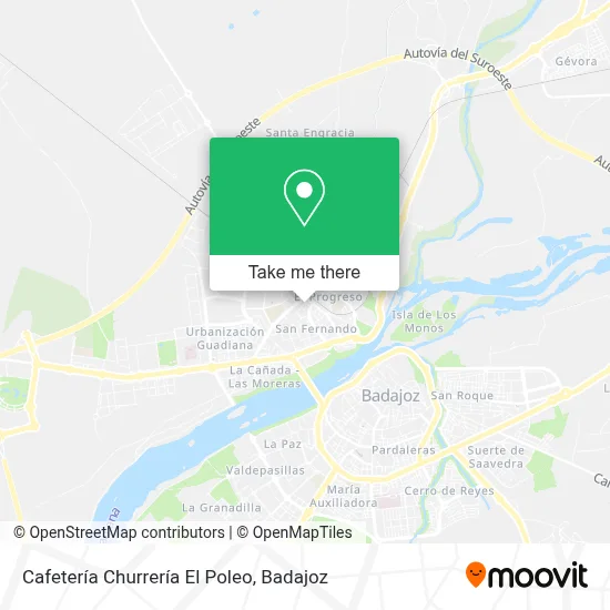 Cafetería Churrería El Poleo map