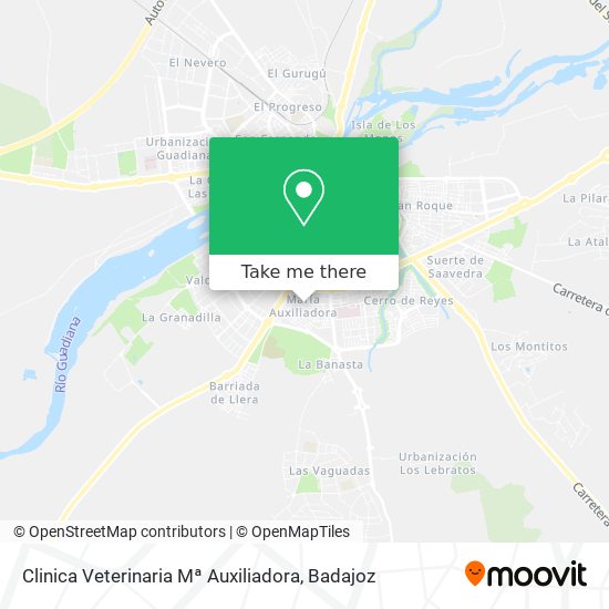 mapa Clinica Veterinaria Mª Auxiliadora